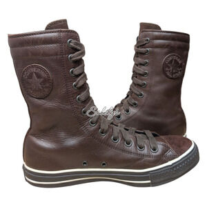 Converse 2006 All Star Leather XHI Calf Extra High Brown Sneaker Boot M7 W9 RARE